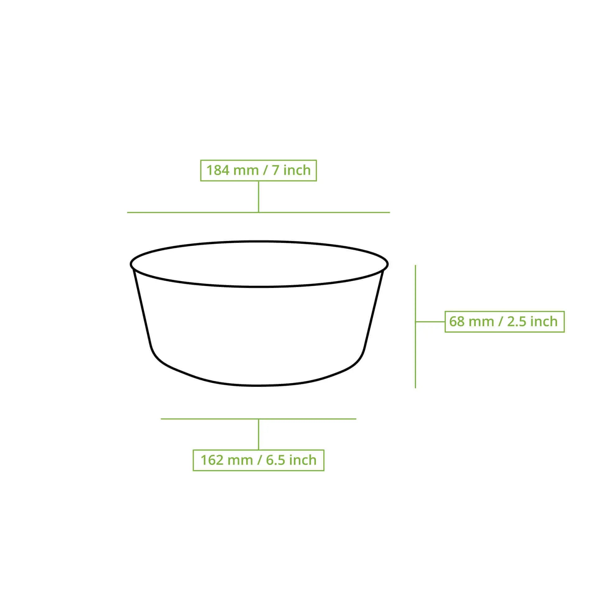 Mehrweg-Schalen "merways Bowl" 1000 ml, Ø 185 mm, Cashew / creme-weiß