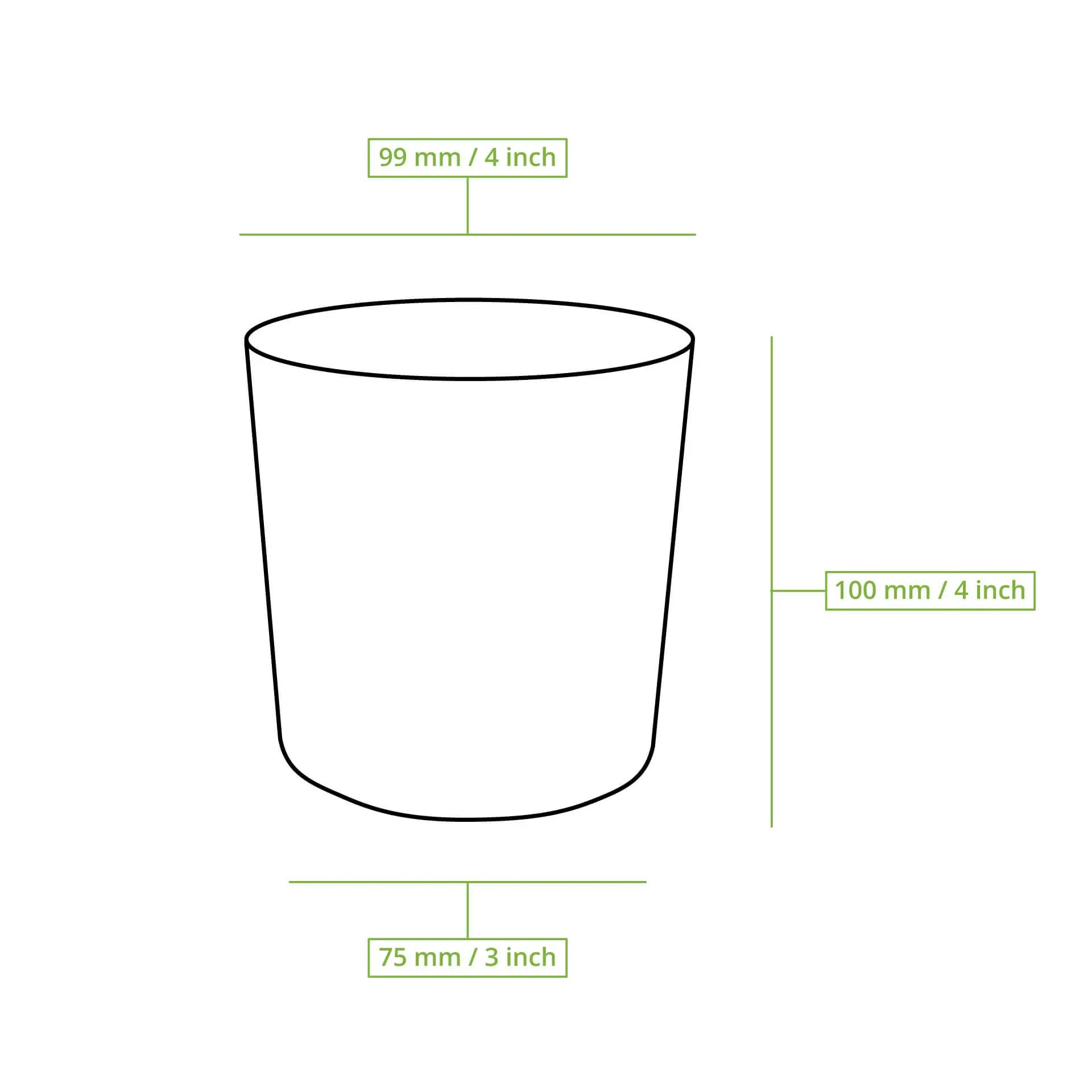 Mehrweg-Becher "merways Cup" 400 ml, Ø 95 mm, Cashew / creme-weiß