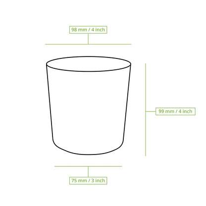 Mehrweg-Becher "merways Cup" 400 ml, Ø 95 mm, Pfeffer / grau
