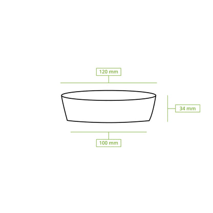 Deli container PLA 240 ml, Ø 121 mm, round