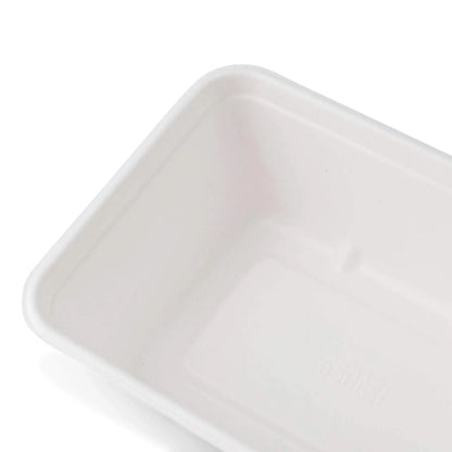 Zuckerrohr Schalen 17 x 12 x 6 cm, 650 ml, rechteckig