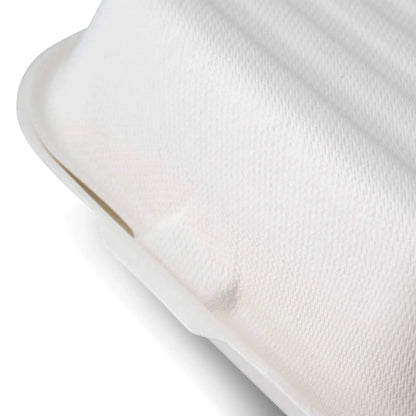 Burgerboxen aus Zuckerrohr, 15 x 15 x 8 cm, quadratisch