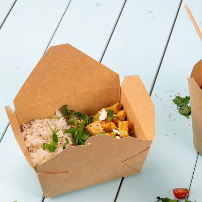 Take-Away Cardboard Boxes 1200 ml, brown