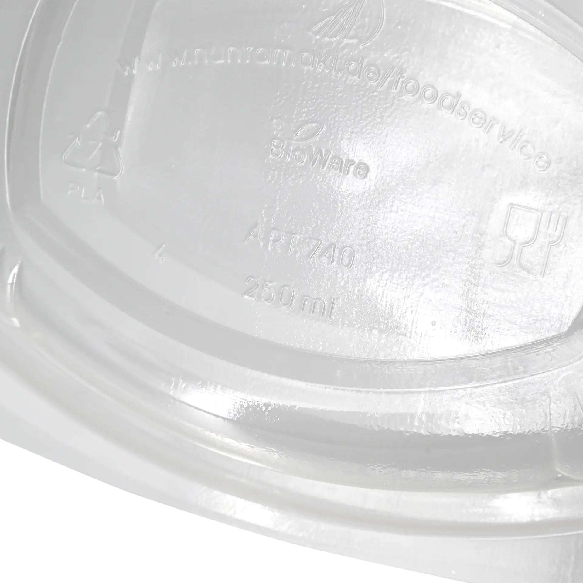 PLA Deli Bowls 250 ml, folding lid, rectangular