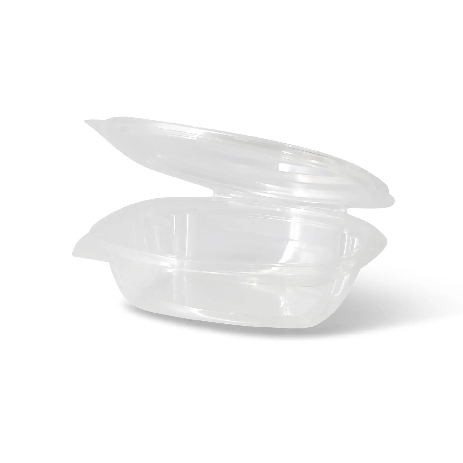 PLA deli bowls 375 ml, folding lid, rectangular