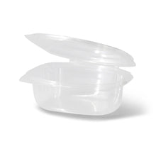 PLA-Feinkost-Schalen 500 ml, Klappdeckel, rechteckig