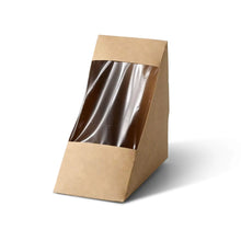 Karton-Sandwich-Boxen (bio-beschichtet), PLA-Fenster, braun