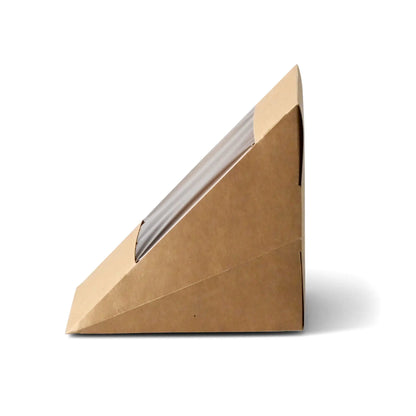 Karton-Sandwich-Boxen (bio-beschichtet), PLA-Fenster, braun