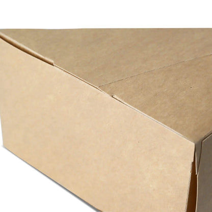 Karton-Sandwich-Boxen (bio-beschichtet), PLA-Fenster, braun