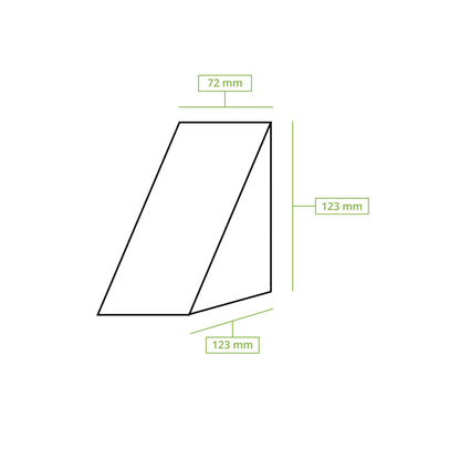 Karton-Sandwich-Boxen (bio-beschichtet), PLA-Fenster, braun