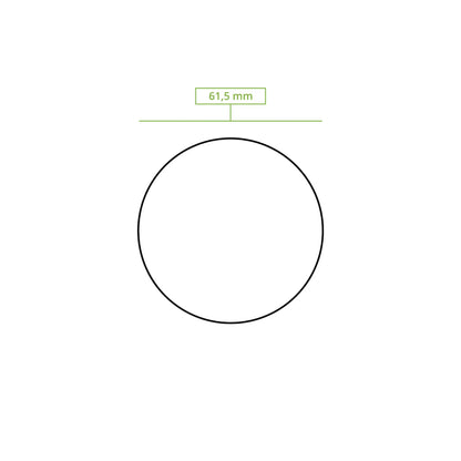 rPET-Deckel Ø 62 mm, transparent