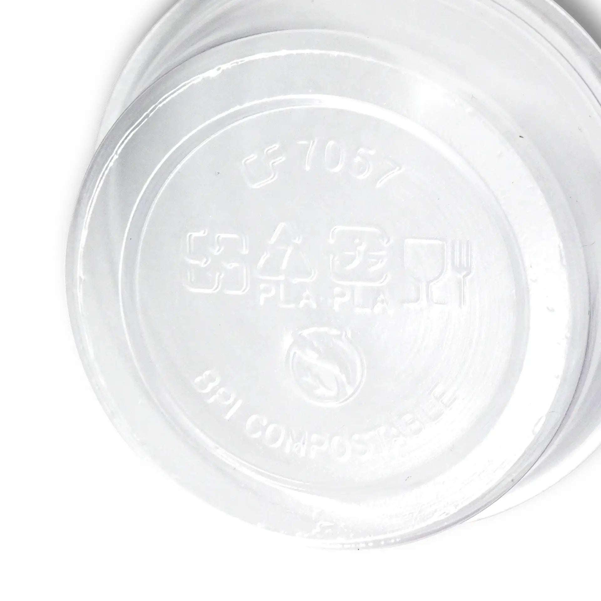 60 ml / 2 oz PLA portion cups, Ø 70 mm, clear