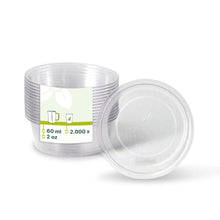 60 ml / 2 oz PLA portion cups, Ø 70 mm, clear