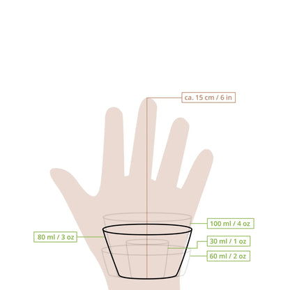 80 ml / 3 oz PLA portion cups, Ø 70 mm, clear