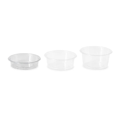 50 ml / 1.8 oz rPET sauce pots, Ø 75 mm, clear