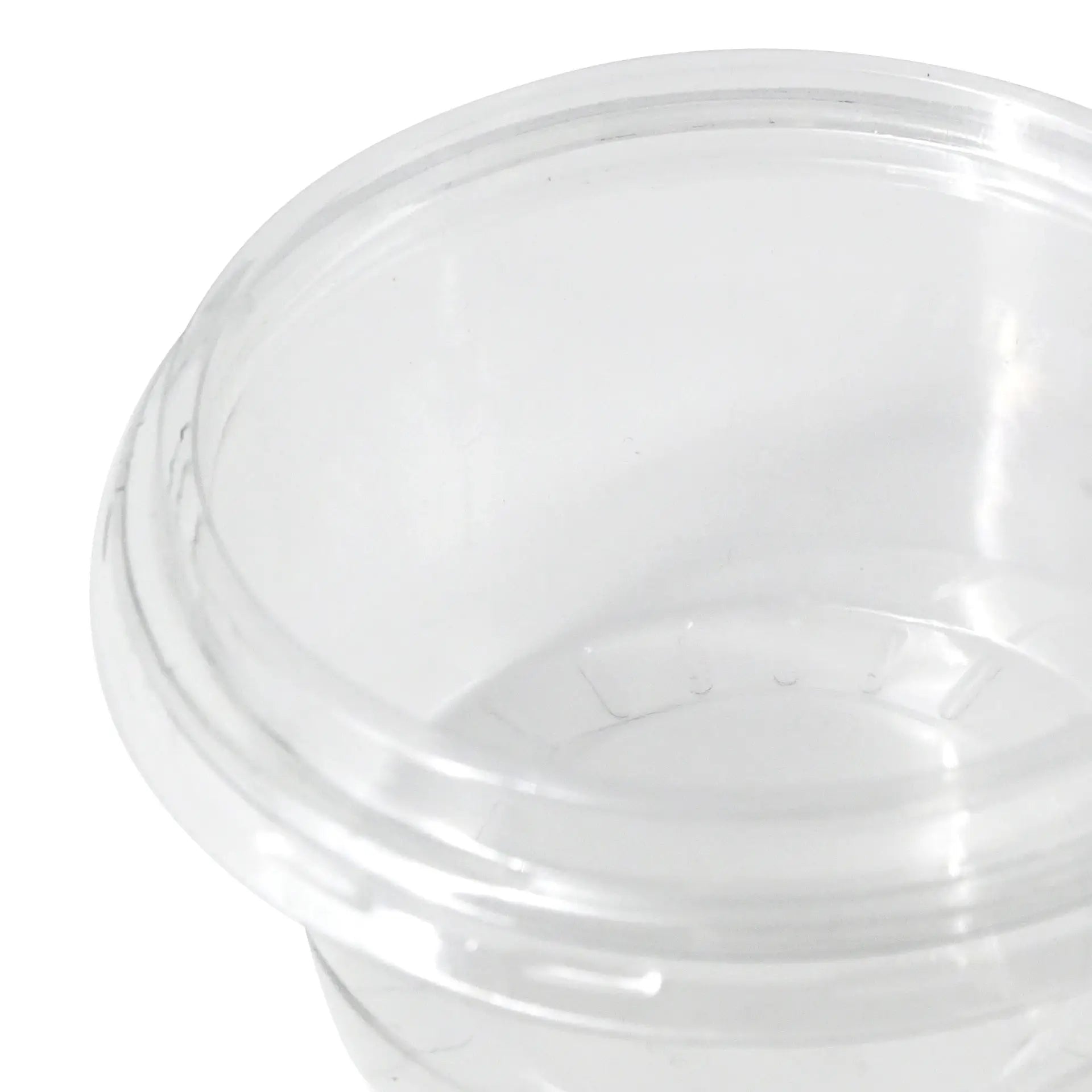 rPET lids Ø 75 mm, transparent, round