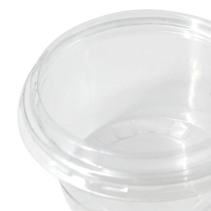 rPET lids Ø 75 mm, transparent, round