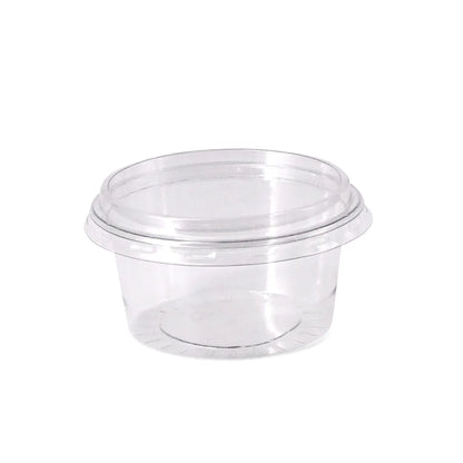 rPET lids Ø 75 mm, transparent, round