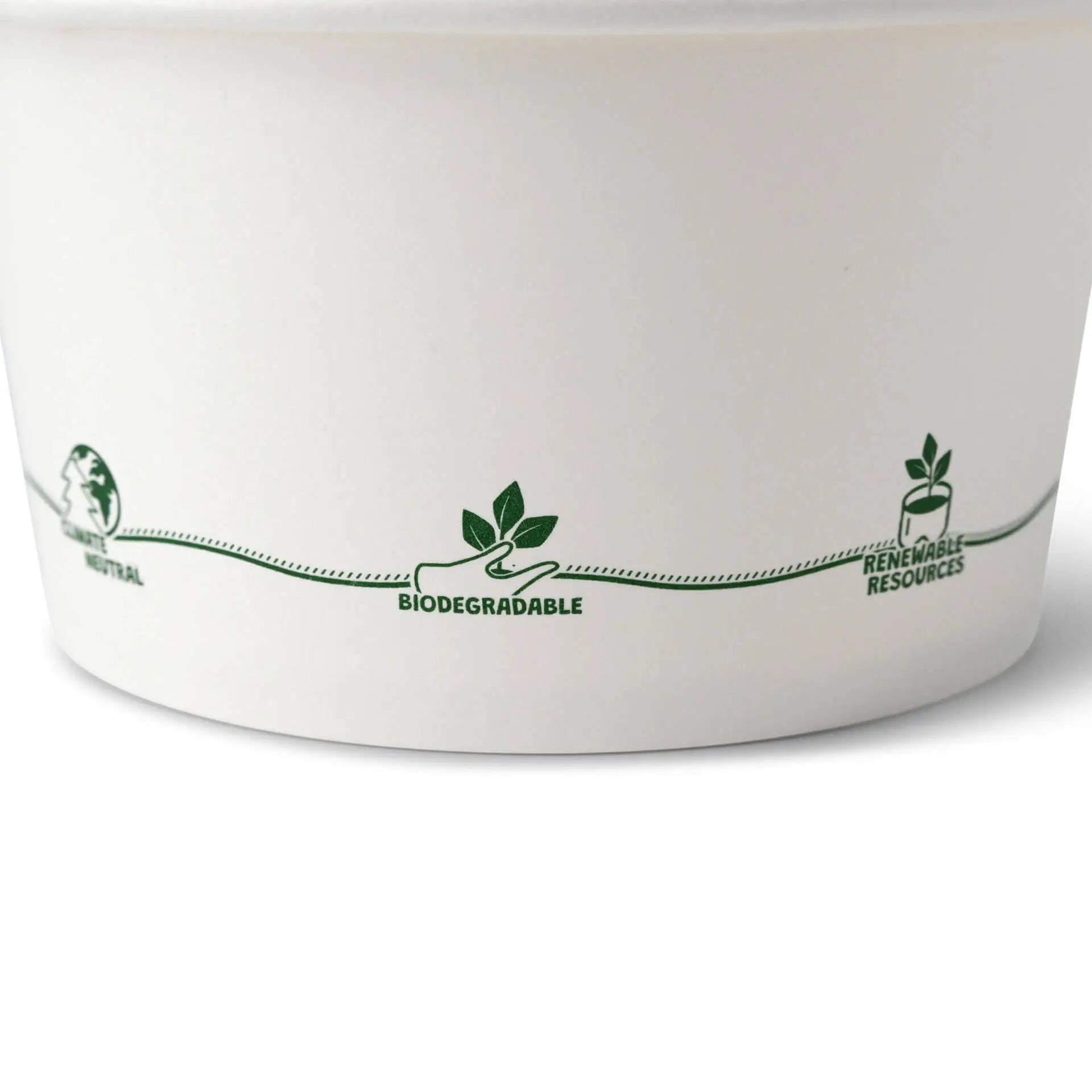 Karton-Universal-Becher (bio-beschichtet) 300 ml / 12 oz, Ø 115 mm, "EcoUp©"-Icons