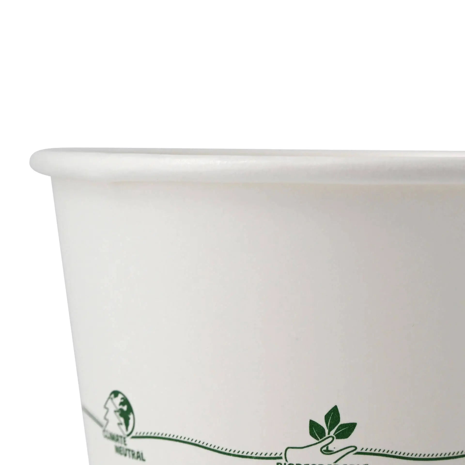 Karton-Universal-Becher (bio-beschichtet) 300 ml / 12 oz, Ø 115 mm, "EcoUp©"-Icons