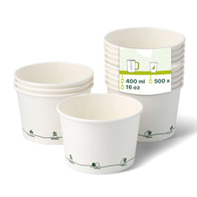 Karton-Universal-Becher (bio-beschichtet) 400 ml / 16 oz, Ø 115 mm, "EcoUp©"-Icons