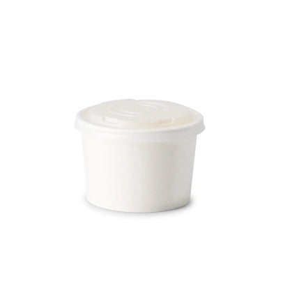 CPLA Flat Lids Ø 90 mm, white, for Universal Cups