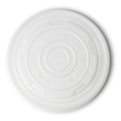 CPLA Flat Lids Ø 115 mm, white, for Universal Cups