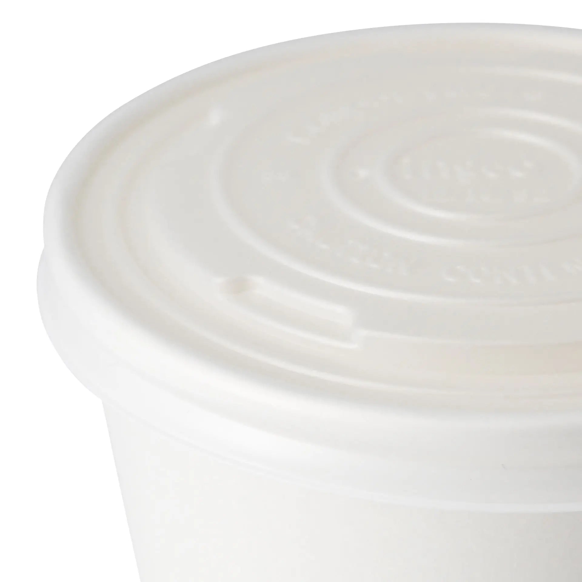 CPLA Flat Lids Ø 115 mm, white, for Universal Cups