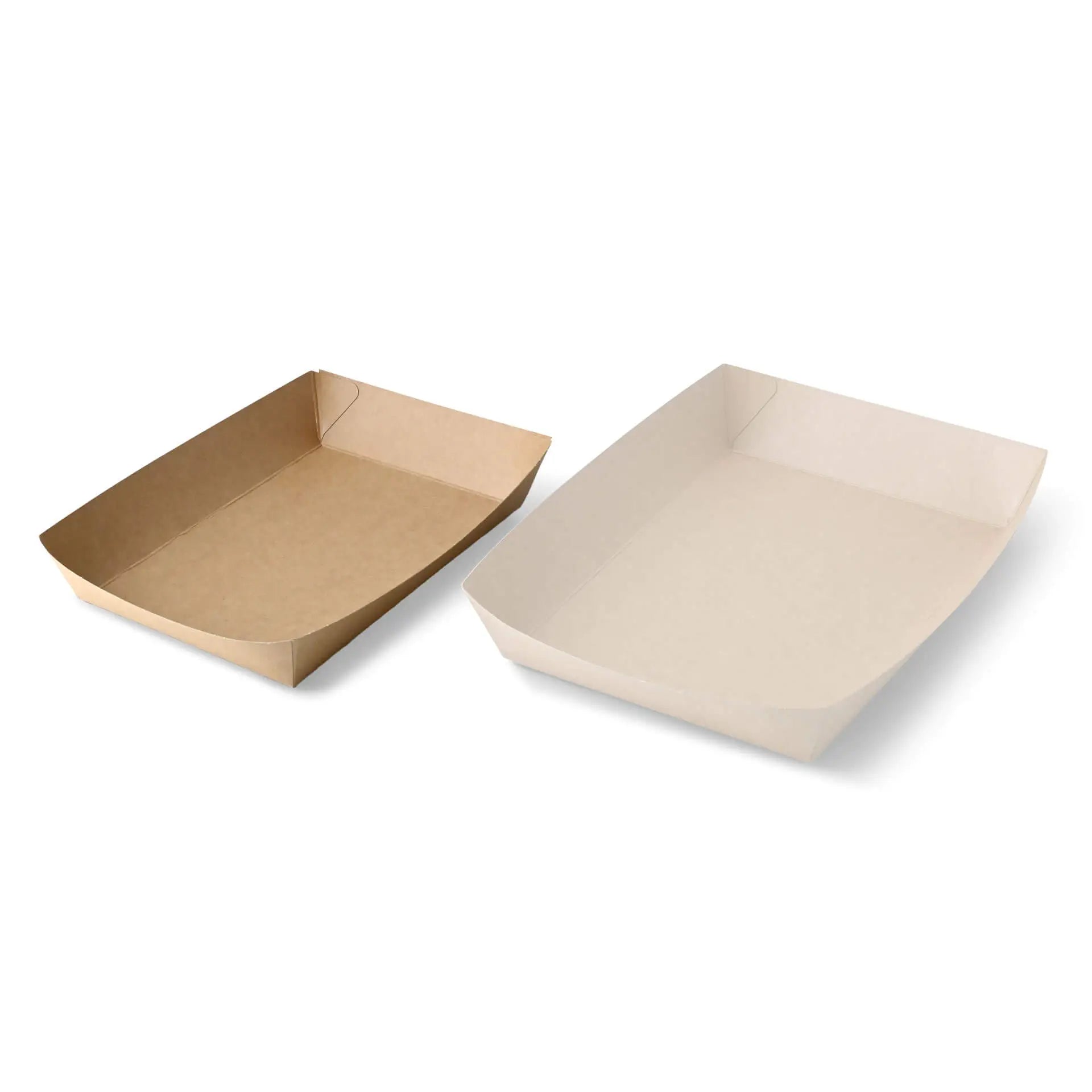 Cardboard trays for food 750 ml, kraft