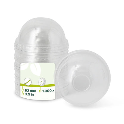 rPET-Domdeckel Ø 92 mm (f. Papp-Eisbecher)