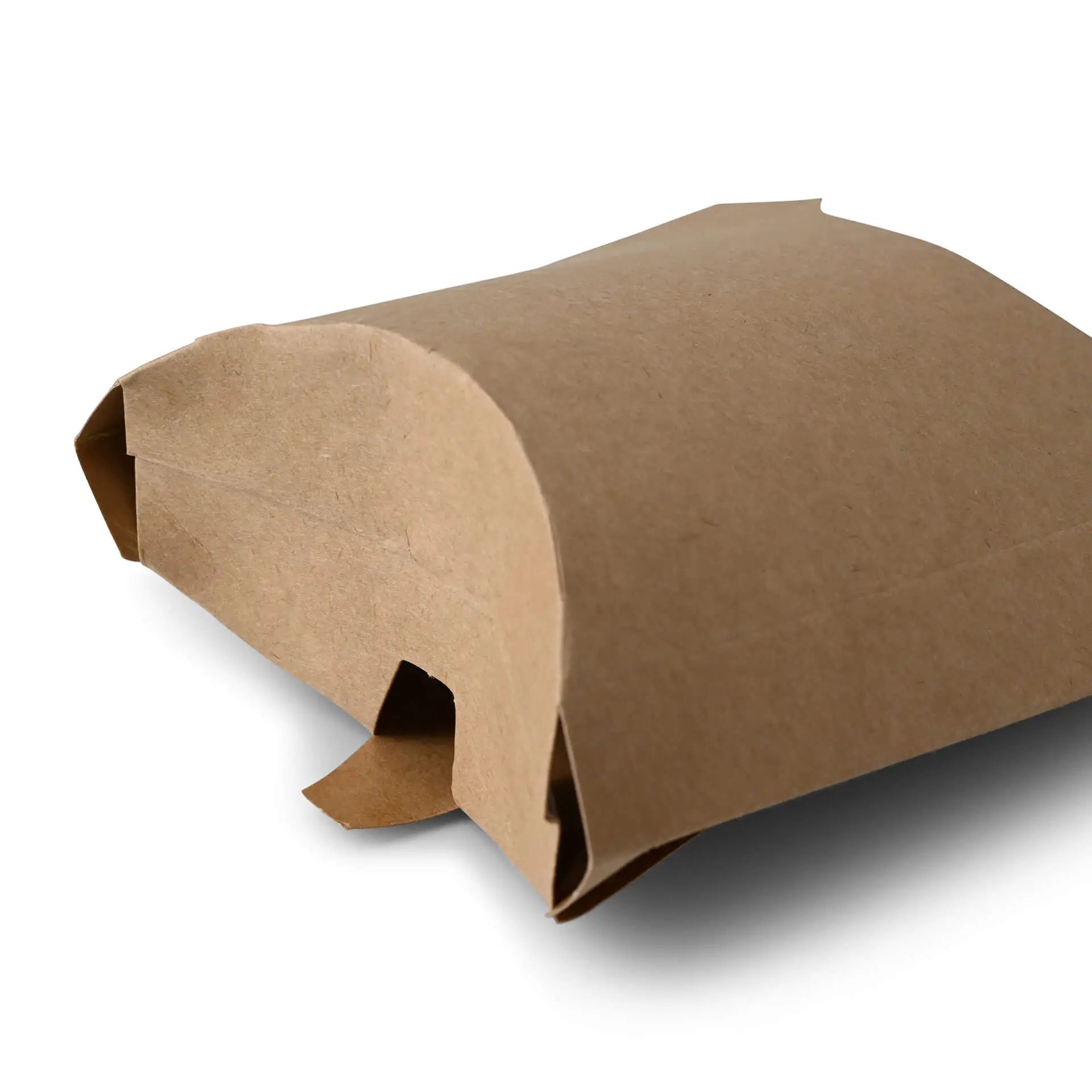 Pommes Schütten aus Karton 8,5 x 5 x 12 cm, braun