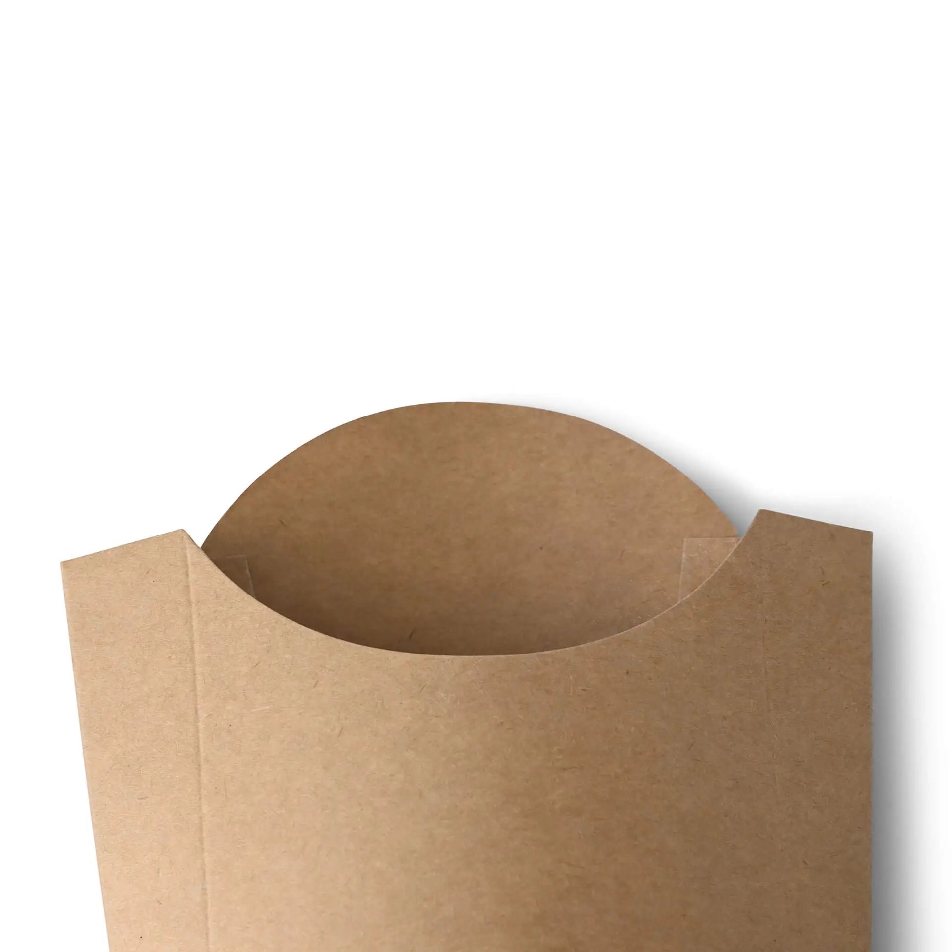 Pommes Schütten aus Karton 8,5 x 5 x 12 cm, braun