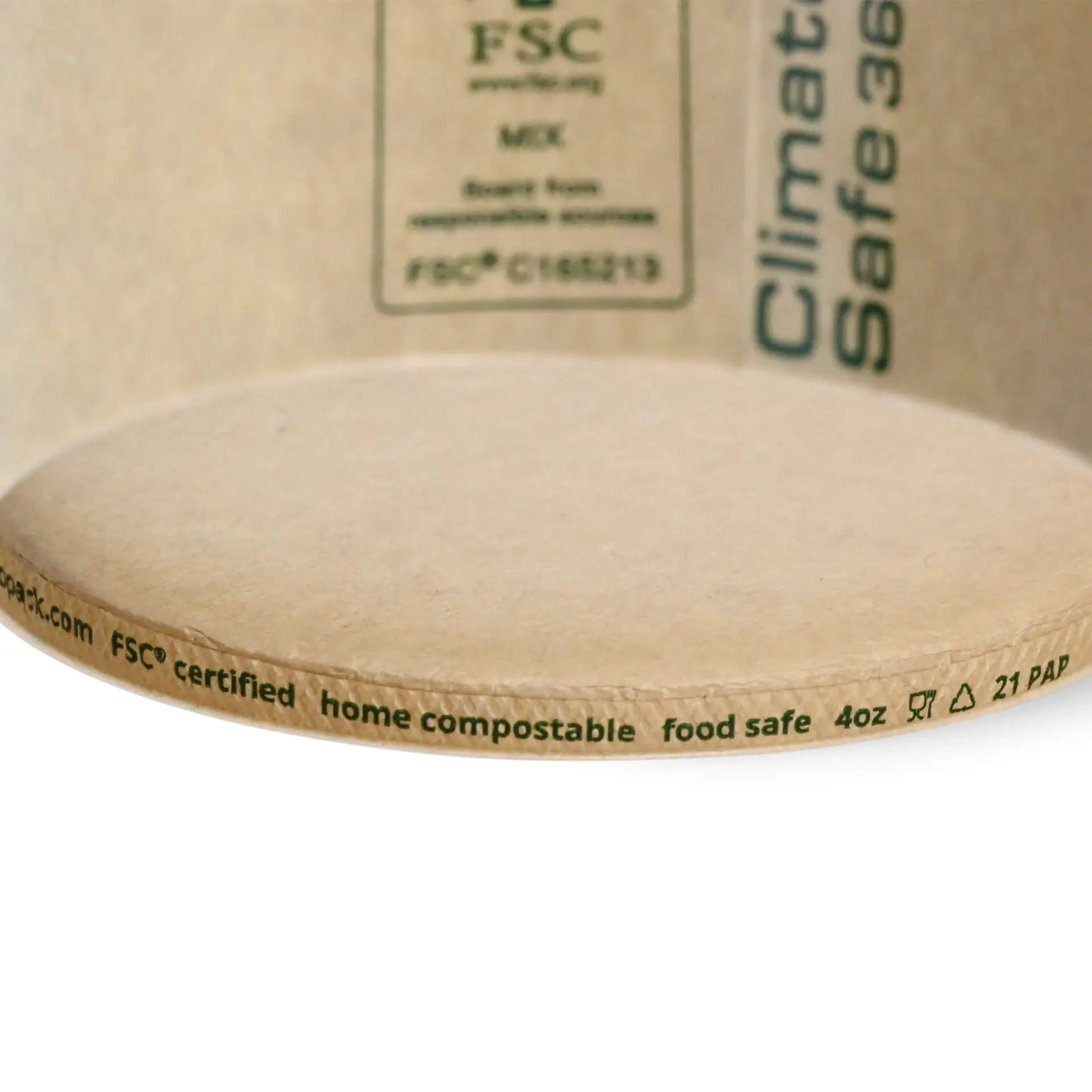Eisbecher aus Pappe XS, 100 ml, max. 180 ml, Ø 92 mm, braun