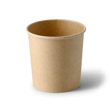 Suppenbecher to go aus Karton (bio-beschichtet) 300 ml / 12 oz, Ø 90 mm, braun