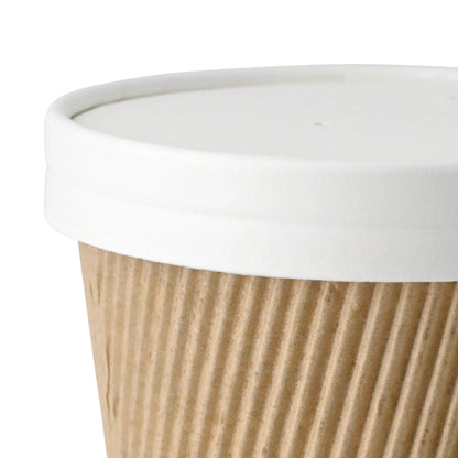 Cardboard membrane lids Ø 116 mm, white