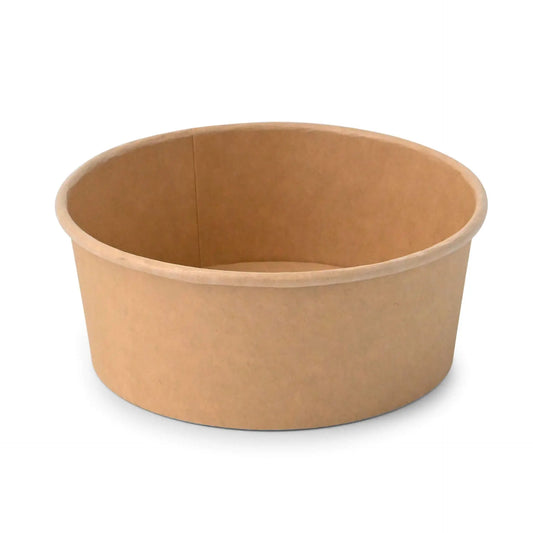 Paper-bowls (premium) 650 ml, Ø 150 mm, brown, round