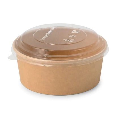 Paper-bowls (premium) 650 ml, Ø 150 mm, brown, round