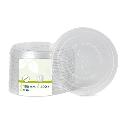 Cup lids rPET Ø 150 mm, clear