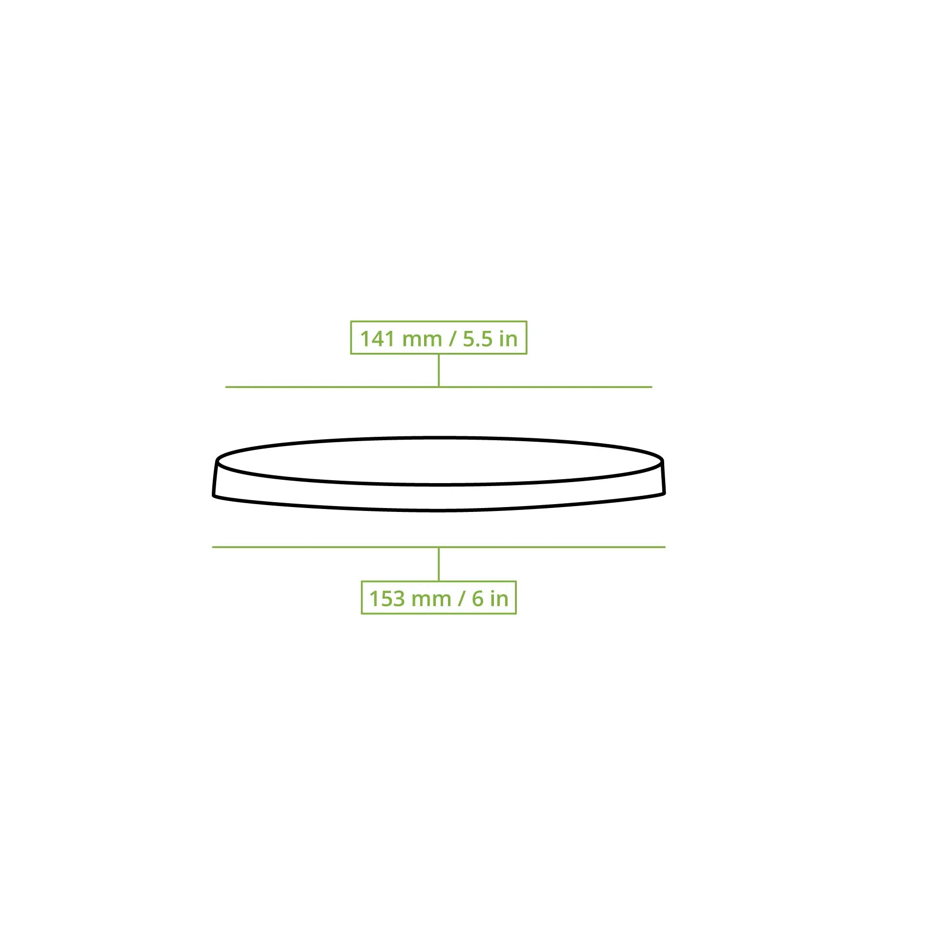 Cup lids rPET Ø 150 mm, clear