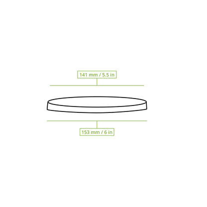 Cup lids rPET Ø 150 mm, clear