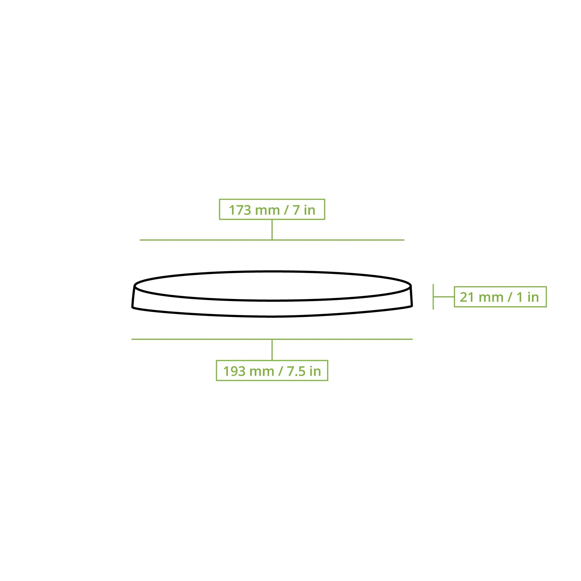 Cup lids rPET Ø 185 mm, clear