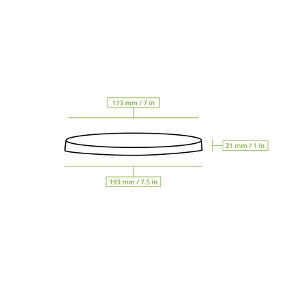 Cup lids rPET Ø 185 mm, clear