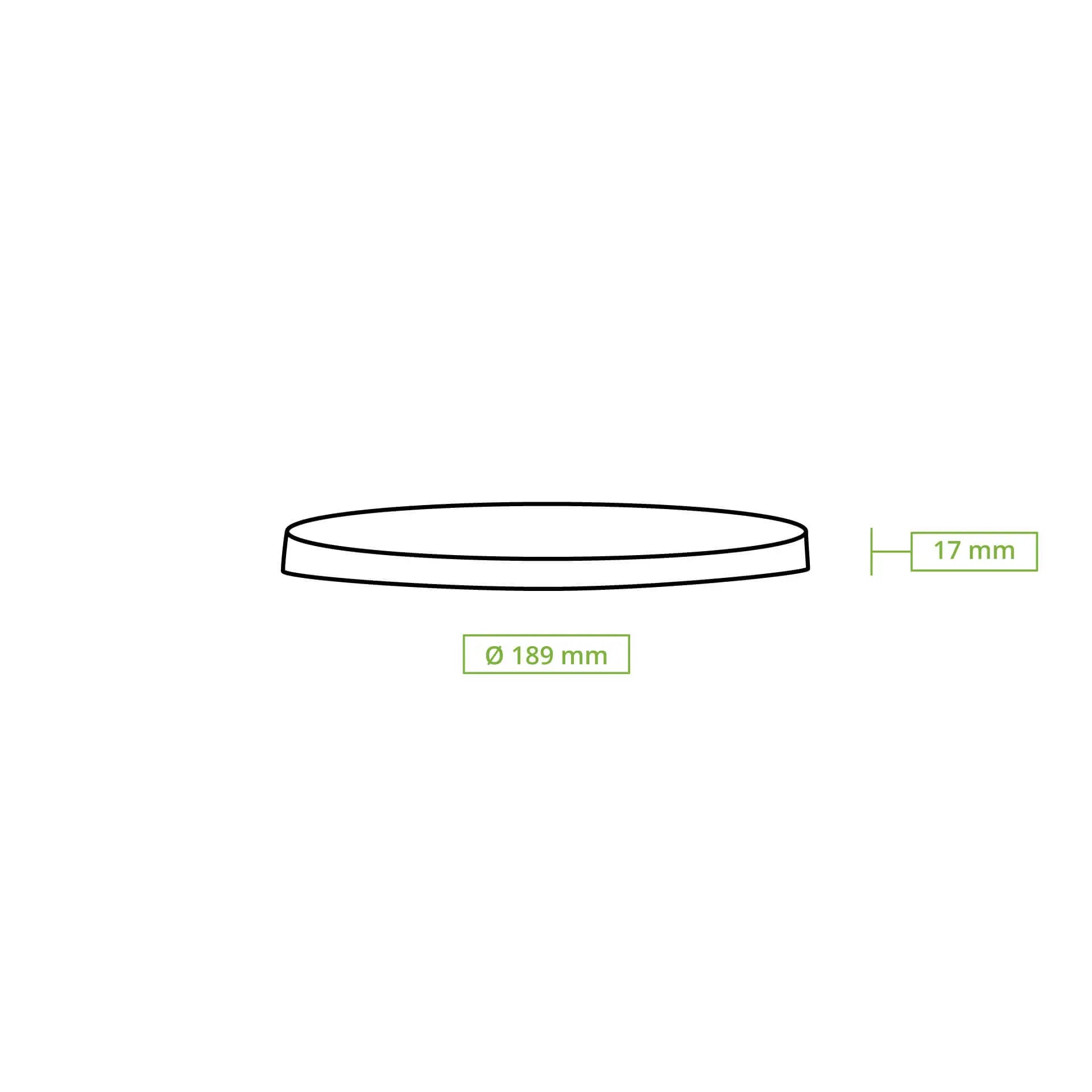 Cup lids PLA Ø 185 mm, clear