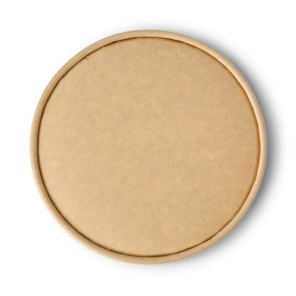 Deckel aus Karton (bio-beschichtet) Ø 150 mm, braun