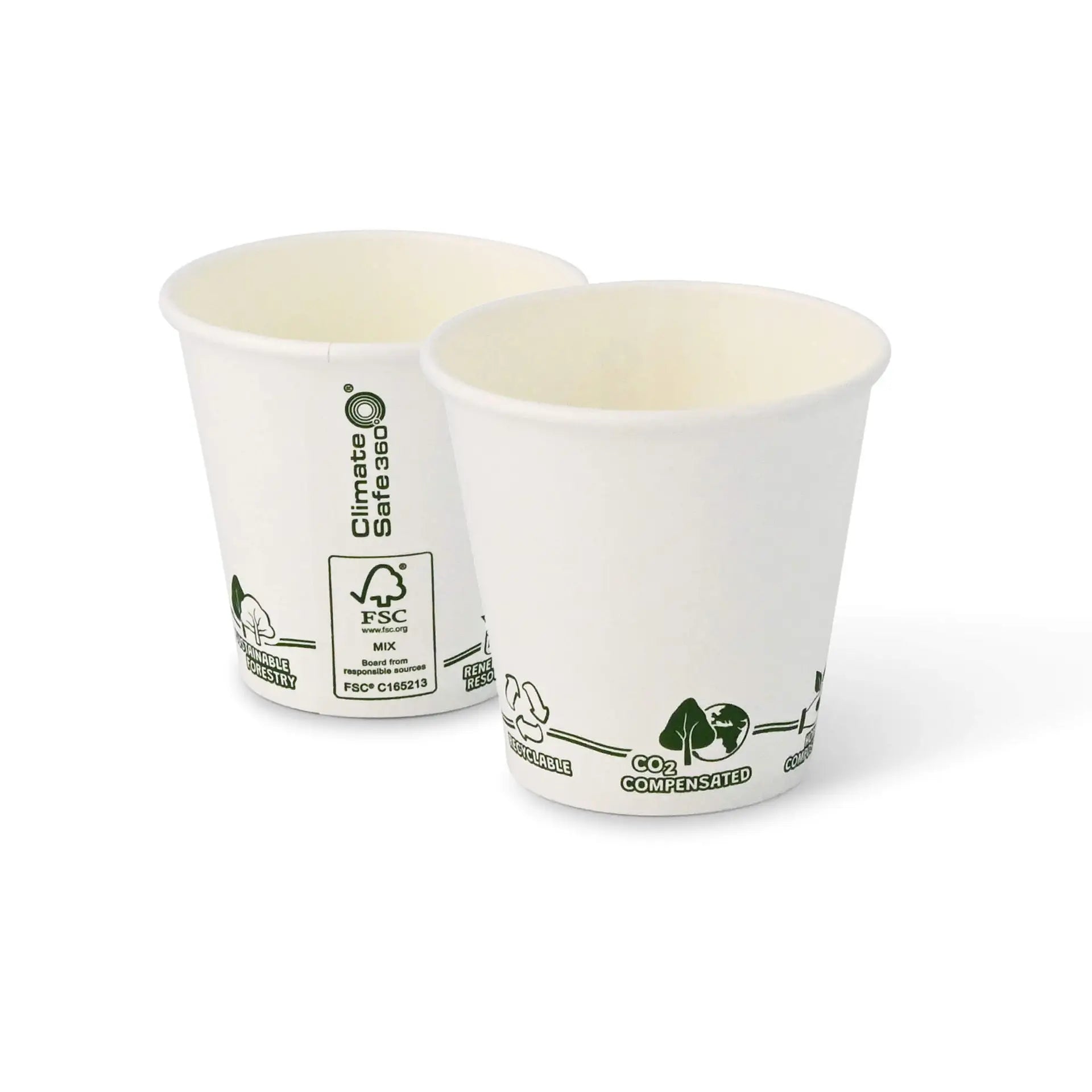 Pappbecher 150 ml / 6 oz, Ø 80 mm, "EcoUp©"- Icons
