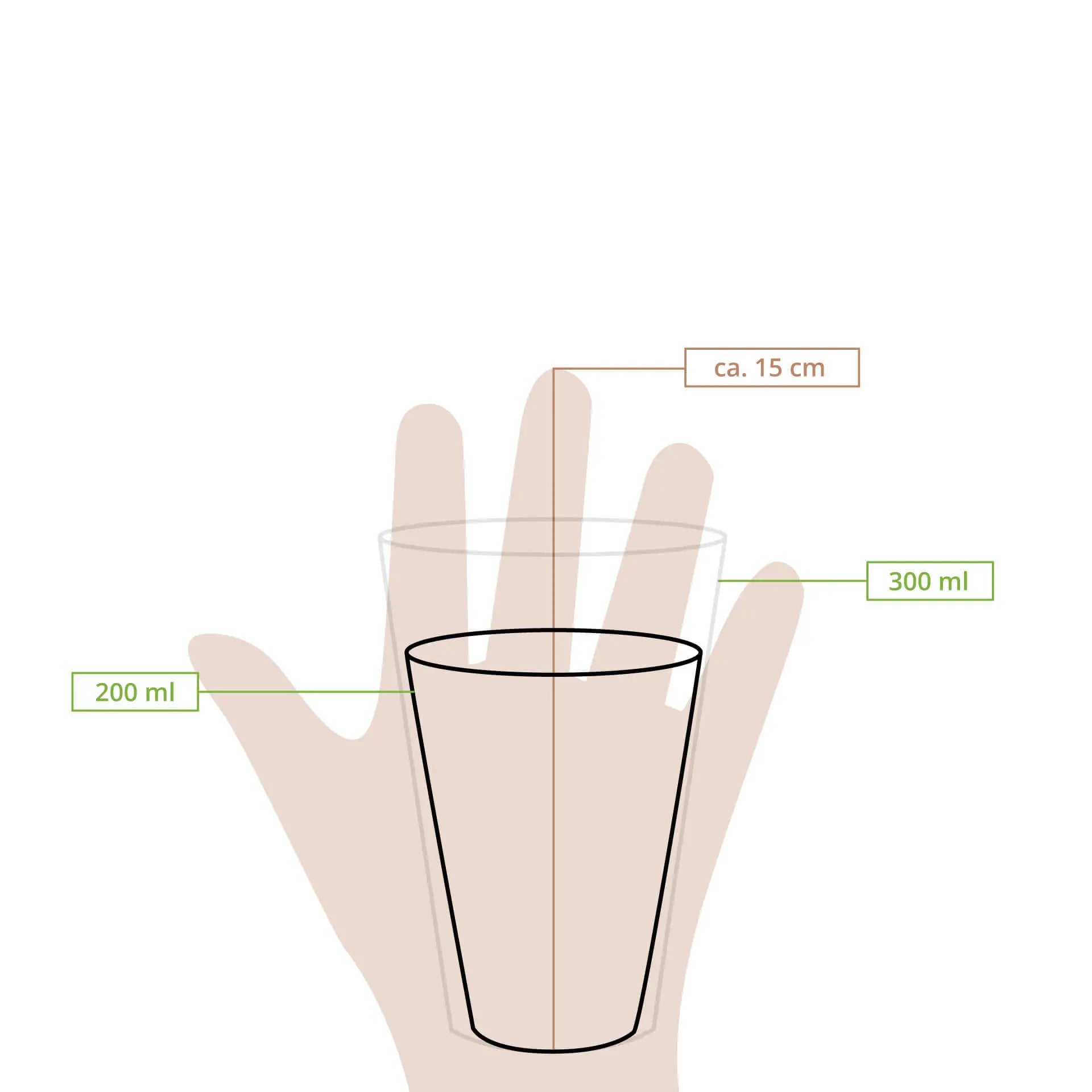 8 oz Paper cup Winter "Snowflake", Ø 80 mm, white