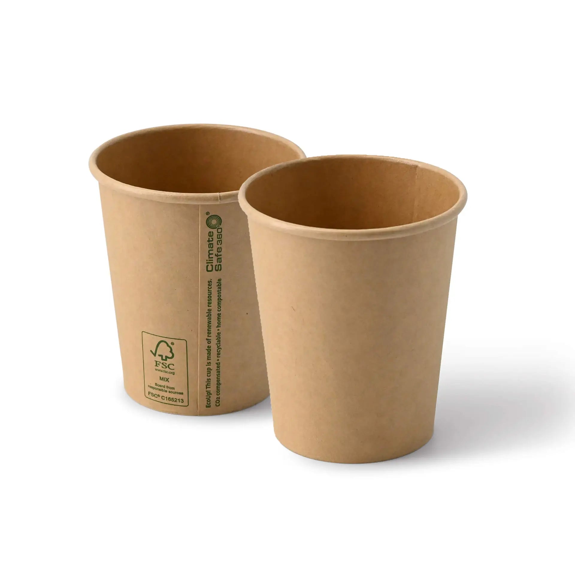 Pappbecher 200 ml / 8 oz, Ø 80 mm, braun
