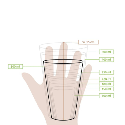 Pappbecher 300 ml / 12 oz, Ø 90 mm, braun