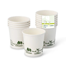 Pappbecher 100 ml / 4 oz, Ø 62 mm, "EcoUp©"- Icons