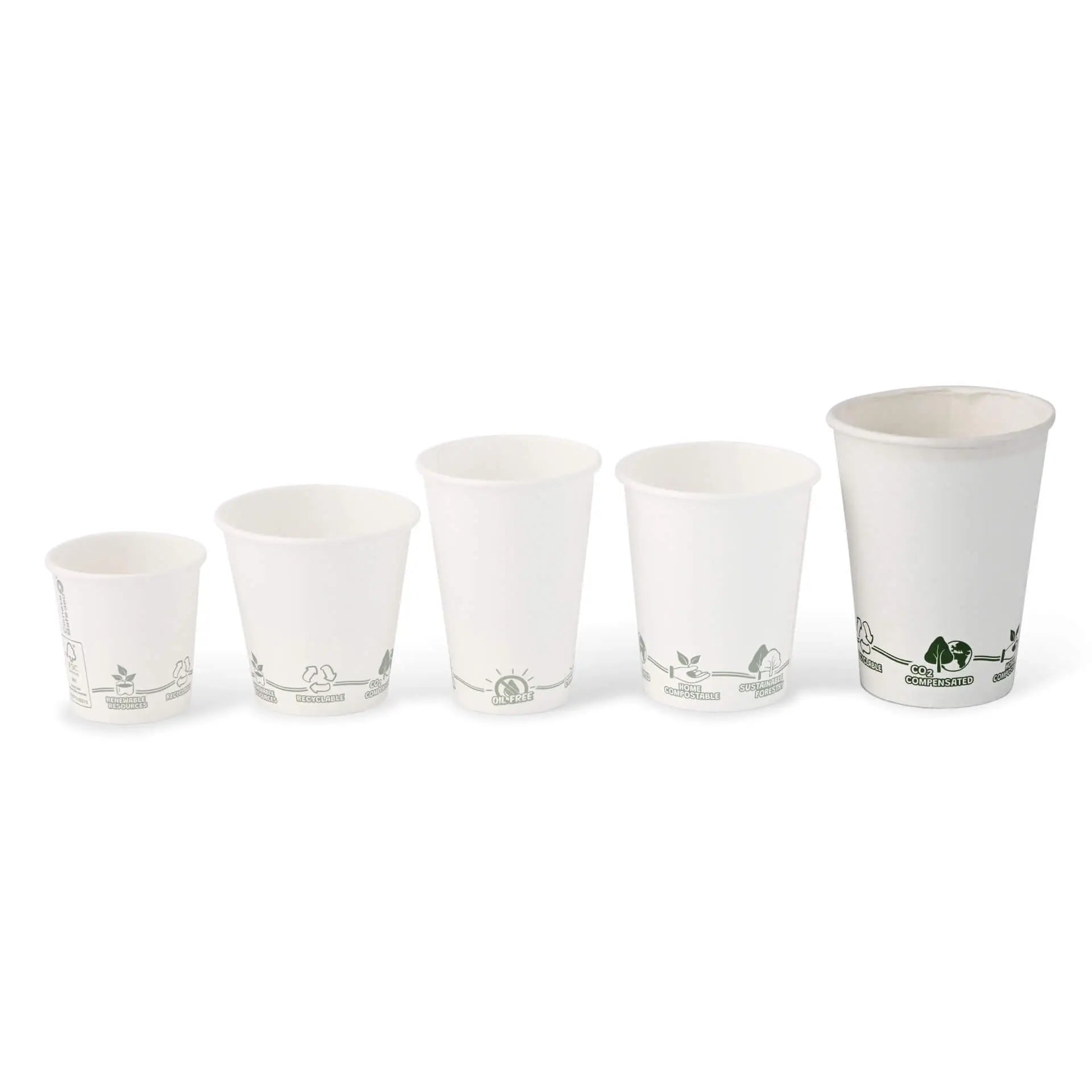 Pappbecher 300 ml / 12  oz, Ø 90 mm, "EcoUp©"- Icons